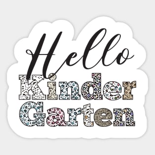 Hello Kindergarten, Back to School, Cute Kindergarten Sticker